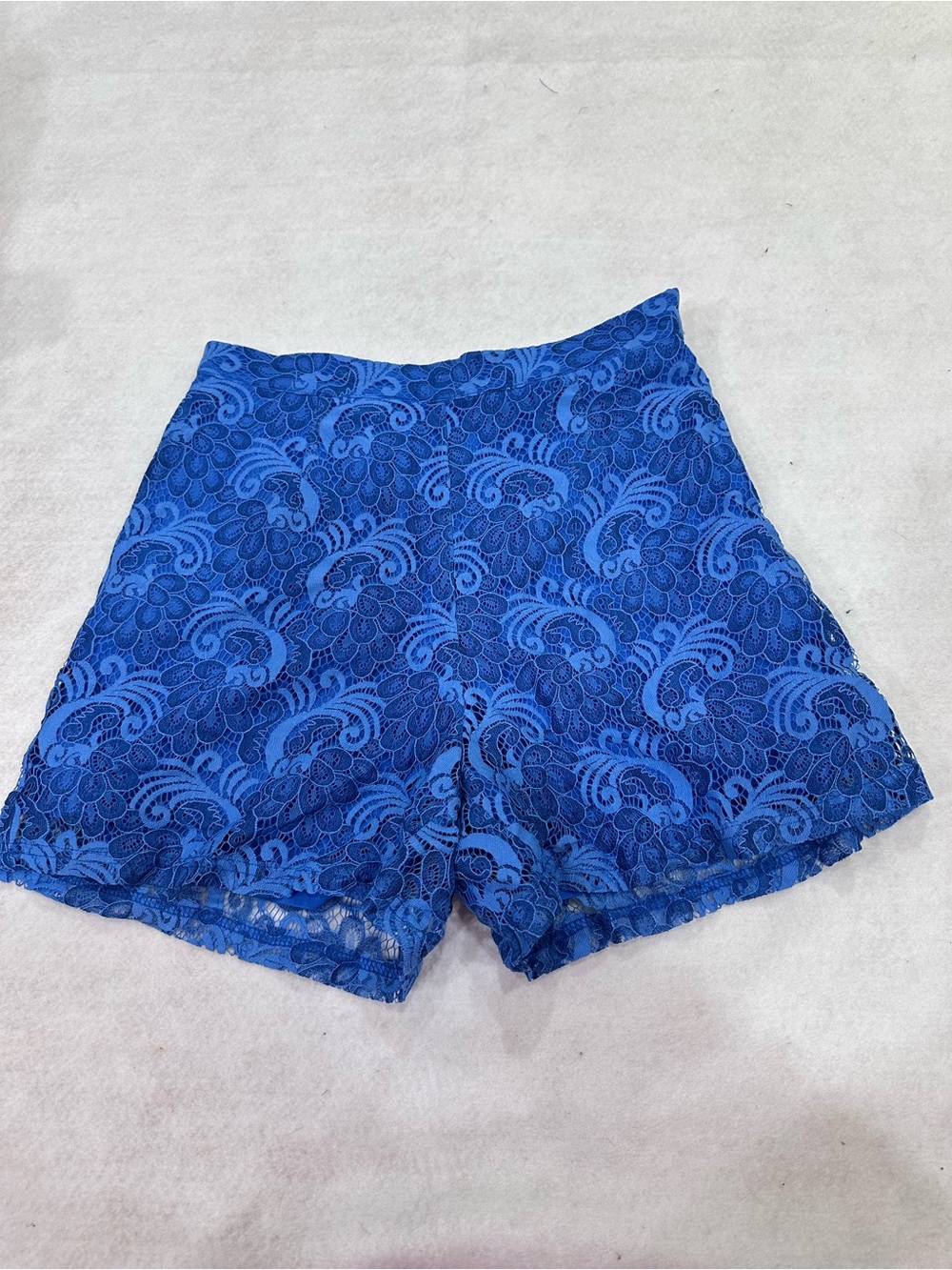 Molly Bracken Royal Blue Lace Shorts